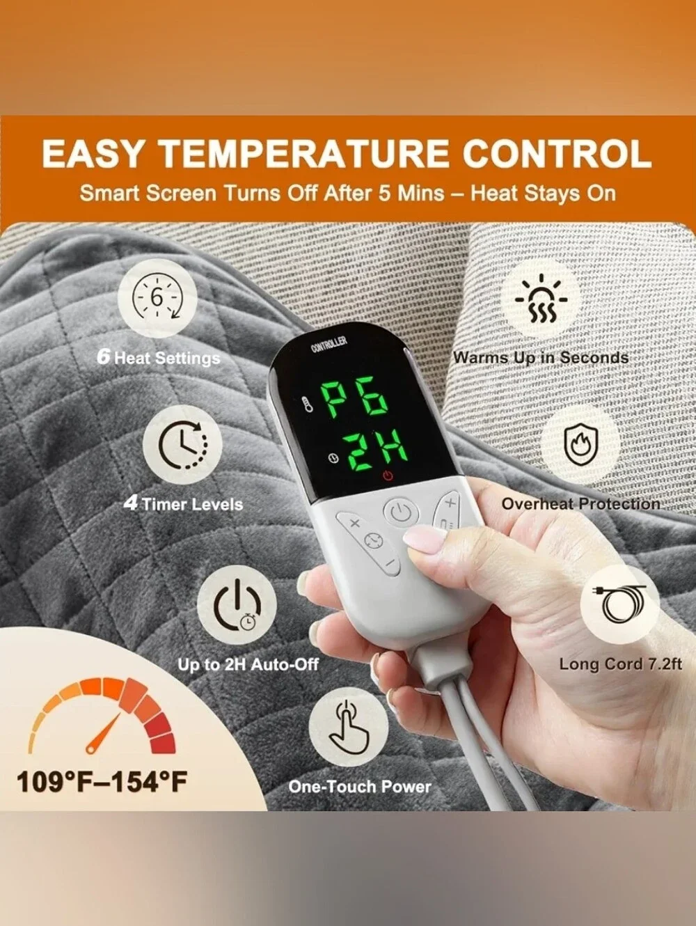 Velvet Electric Heating Pad, 35